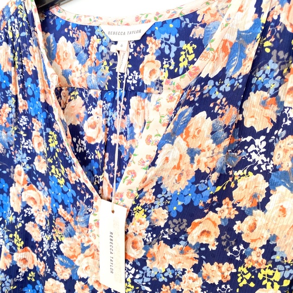 Rebecca Taylor • NWT Gigi Silk Floral Dress - Picture 4 of 8